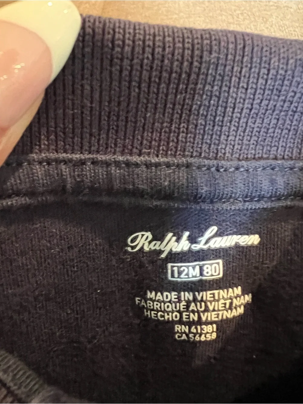 Ralph Lauren Navy Polo with Red Pony Embroidery